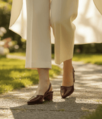 Katrina Low Heel Back Strap Sandals