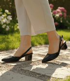 Katrina Low Heel Back Strap Sandals