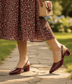 Katrina Low Heel Back Strap Sandals